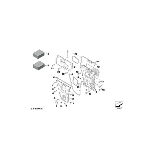 Genuine BMW 11141416275 Timing Case Cover, Bottom (Inc. E36 320i STC '95) | ML Performance UK Car Parts