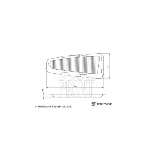 Blue Print ADBP250080 Pollen Filter For Lexus Es VII (Xz10)