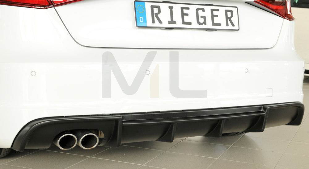 Rieger 00056804 Audi 8V A3 Rear Diffuser 2 | ML Performance UK Car Parts