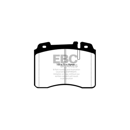 EBC PD02KF367 Mercedes-Benz W124 Redstuff Front Brake Pad & Plain Disc Kit - ATE Caliper 2 | ML Performance UK Car Parts