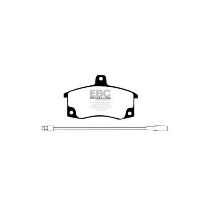 EBC DP41192R Lada Yellowstuff Front Brake Pads (Inc. Granta, Kalina, Priora, Samara) 2 | ML Performance UK Car Parts