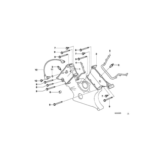 Genuine BMW 11141438558 E39 E31 E53 Hex Bolt With Washer M6X65-Z1 (Inc. 540i, M5 & 740iLP) | ML Performance UK Car Parts