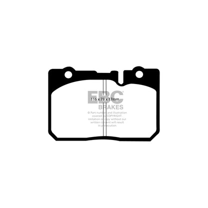 EBC DP31154C Lexus LS400 (XF20) Redstuff Front Brake Pads 2 | ML Performance UK Car Parts