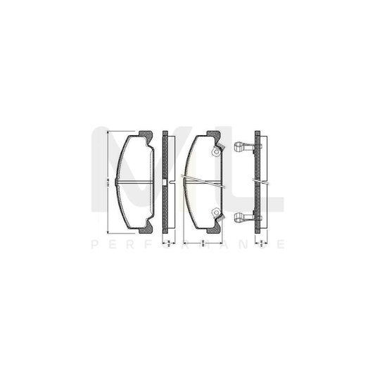 Bosch 0986Tb2097 Brake Pad Set Excl. Wear Warning Contact, With Accessories  | ML Performance Car Parts