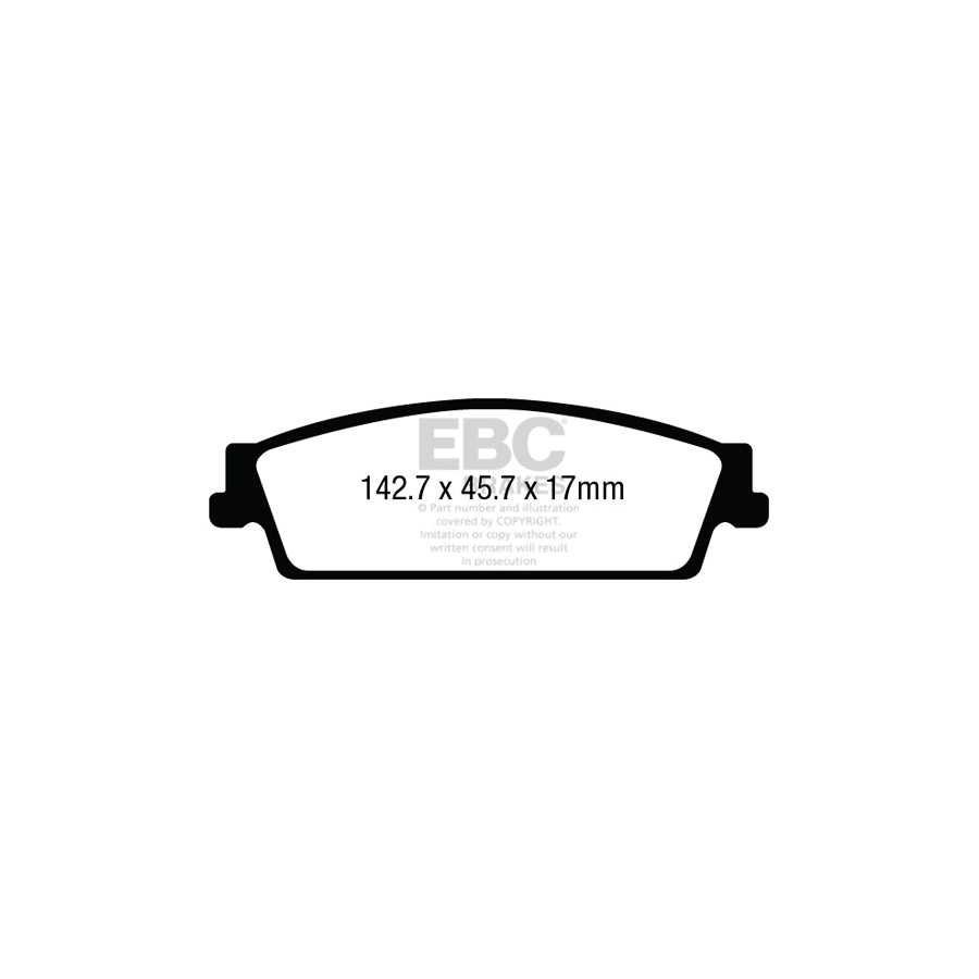 EBC DP63022 Cadillac Escalade Greenstuff Rear Brake Pads 2 | ML Performance UK Car Parts
