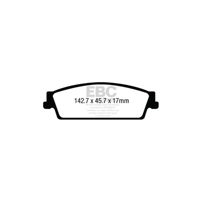 EBC DP63022 Cadillac Escalade Greenstuff Rear Brake Pads 2 | ML Performance UK Car Parts