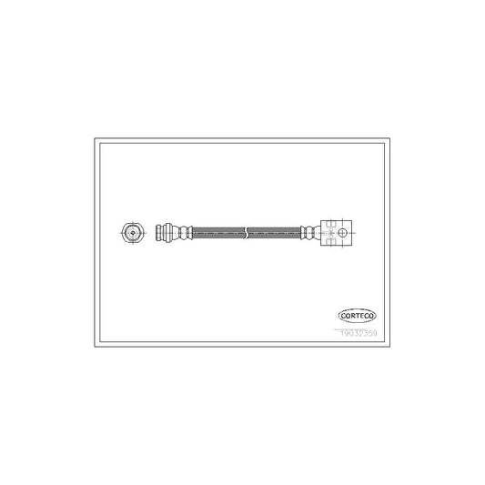 Corteco 19032359 Brake Hose For Nissan Patrol Gr Iv Off-Road (Y60, Gr) | ML Performance UK