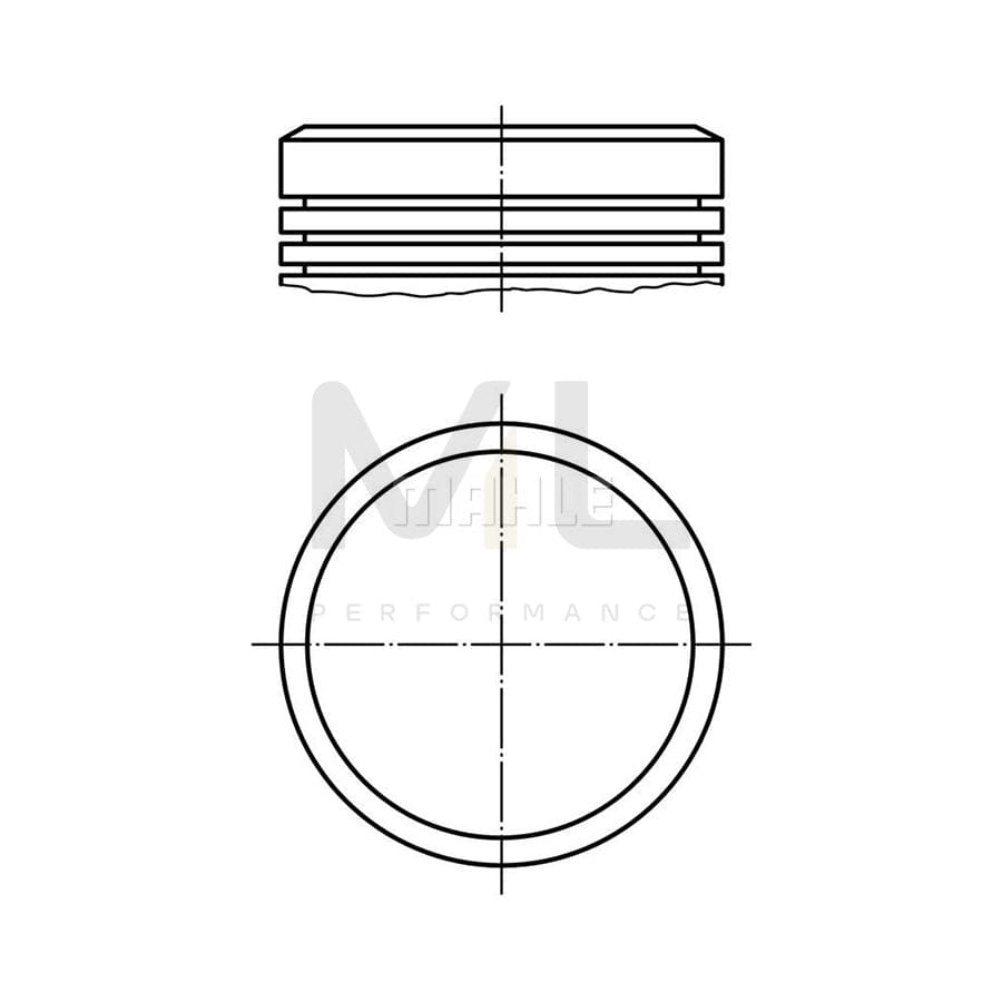 MAHLE ORIGINAL 040 04 01 Piston 79,0 mm, without cooling duct | ML Performance Car Parts