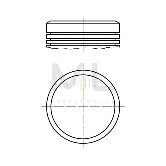 MAHLE ORIGINAL 040 04 01 Piston 79,0 mm, without cooling duct | ML Performance Car Parts