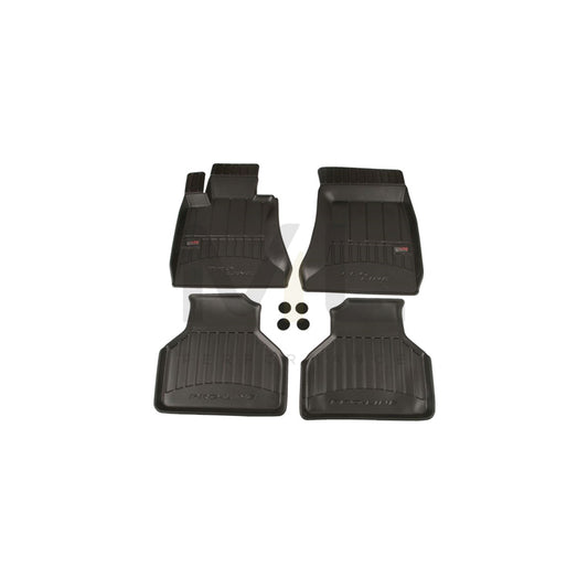 FROGUM 3D408555 Floor mat set for BMW 7 (E65, E66, E67) Elastomer, Front and Rear, Quantity: 4, Black | ML Performance Car Parts