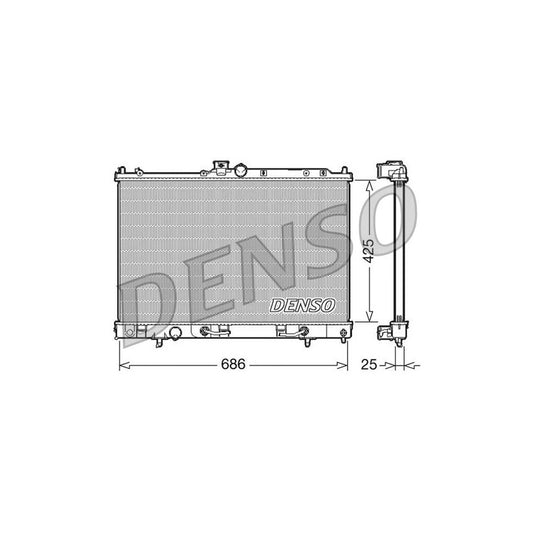 Denso DRM45027 Drm45027 Engine Radiator For Mitsubishi Outlander I Off-Road (Cu) | ML Performance UK
