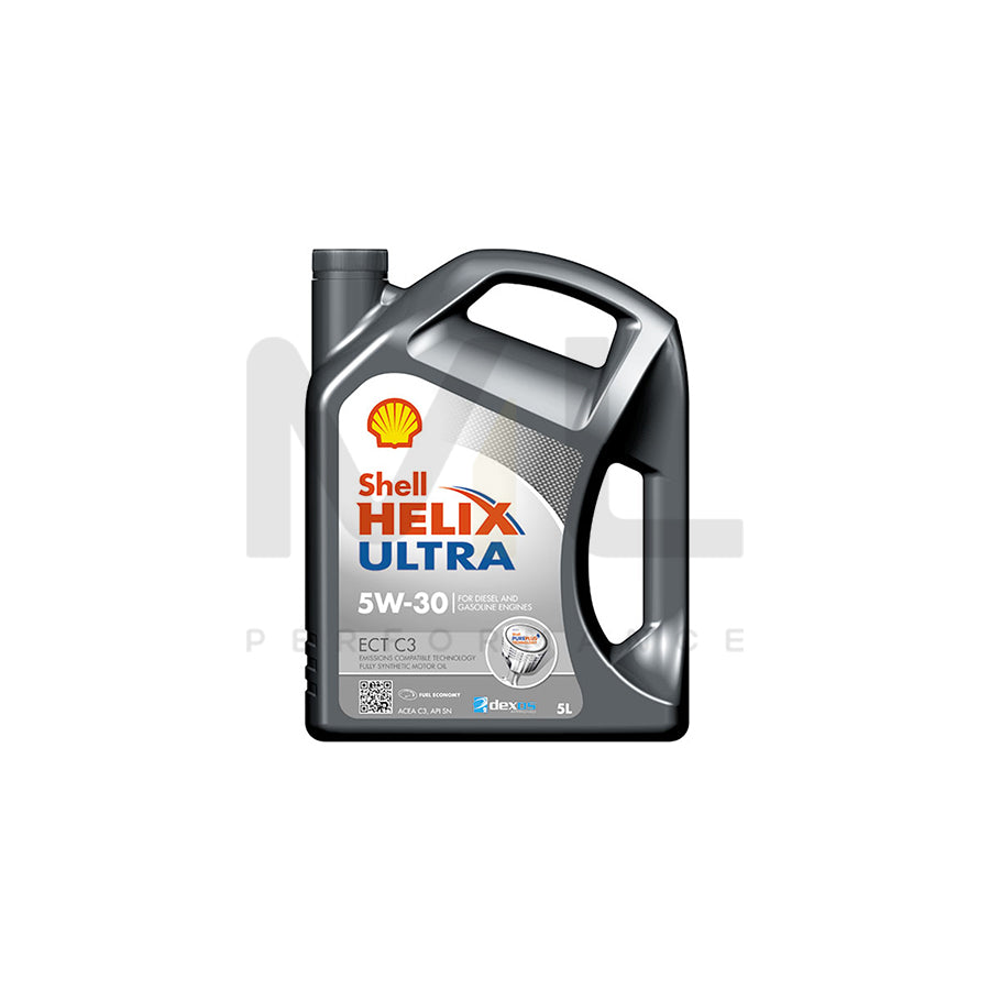 Shell Helix Ultra ECT C3 Engine Oil - 5W-30 - 5Ltr Engine Oil ML Performance UK ML Car Parts