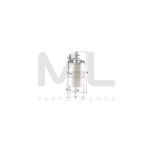 MANN-FILTER WK 720/6 Fuel filter In-Line Filter | ML Performance Car Parts