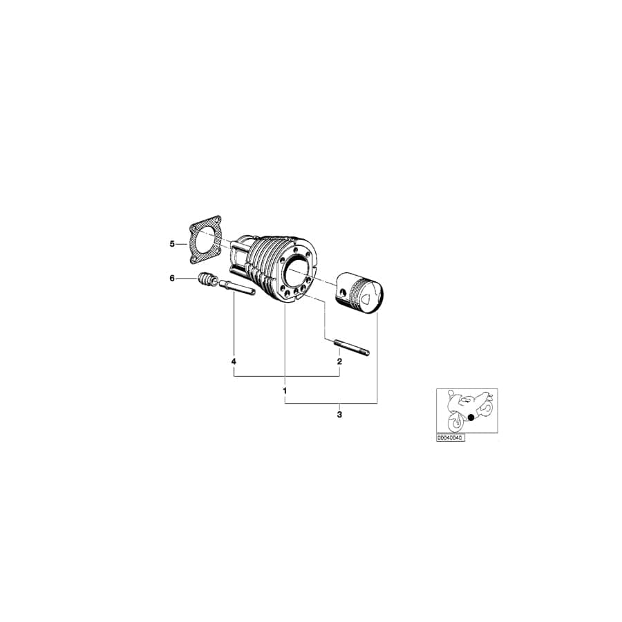 Genuine BMW 11111255017 Cylinder 73,5 (Inc. R60/5 & R60/6) | ML Performance UK Car Parts