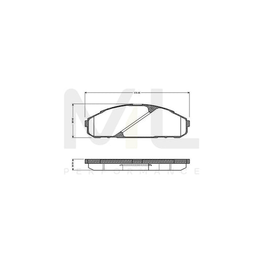 Bosch 0986Tb2717 Brake Pad Set Excl. Wear Warning Contact  | ML Performance Car Parts