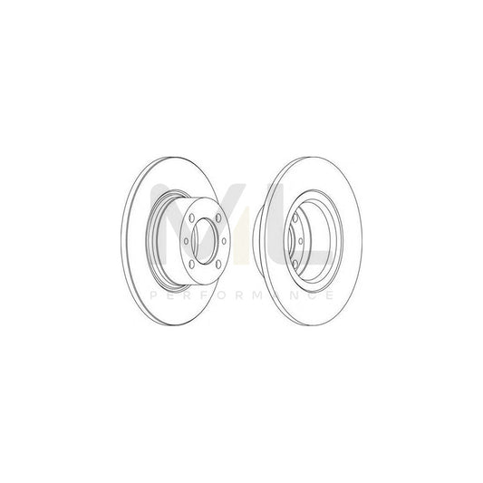 FERODO DDF035-1 Brake Disc Solid | ML Performance Car Parts