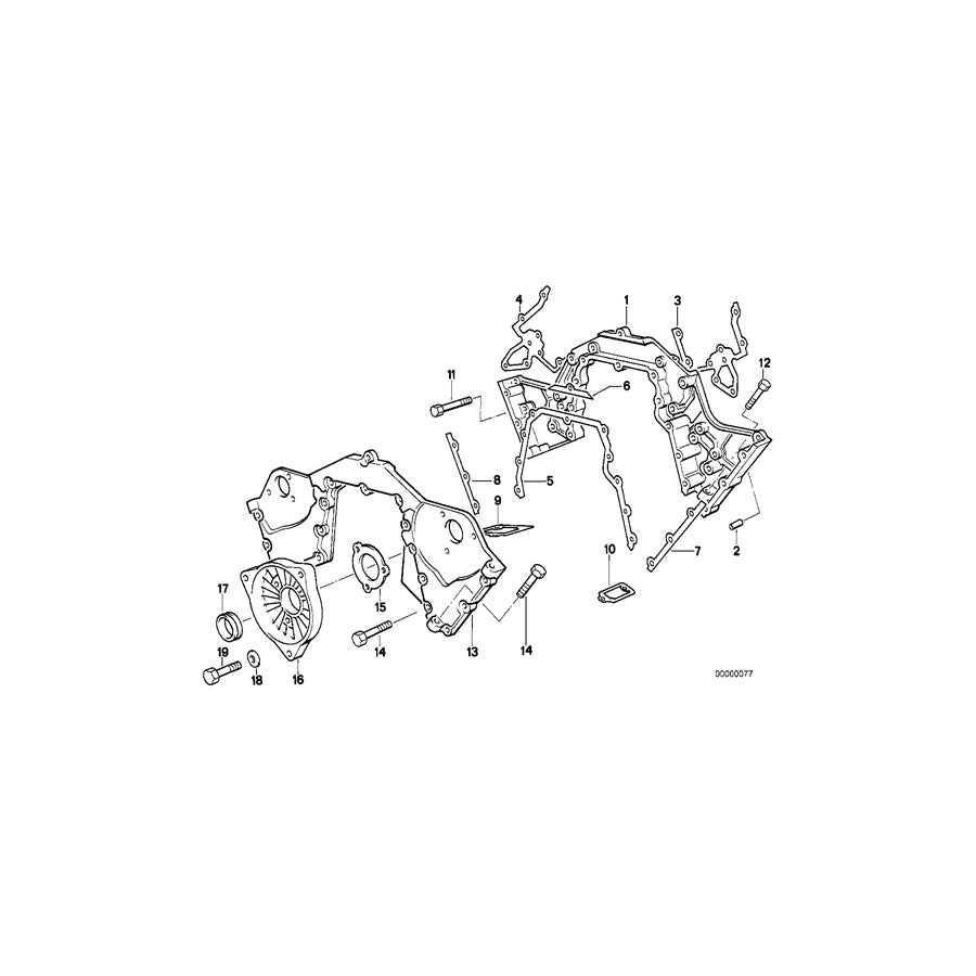 Genuine BMW 11141741318 E32 E31 Upper Timing Case (Inc. 850CSi, 750iLS & 850Ci) | ML Performance UK Car Parts