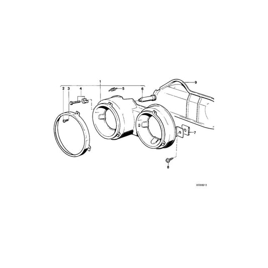 Genuine BMW 63121360615 E12 Glass Holding Frame (Inc. 3.0CS, 3.3Li & 3.0Si) | ML Performance UK Car Parts