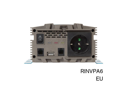 RING RINVPA6 12V DC to 230V AC, 600W Pure Sine Wave Inverter (1 x UK Socket) | ML Performance