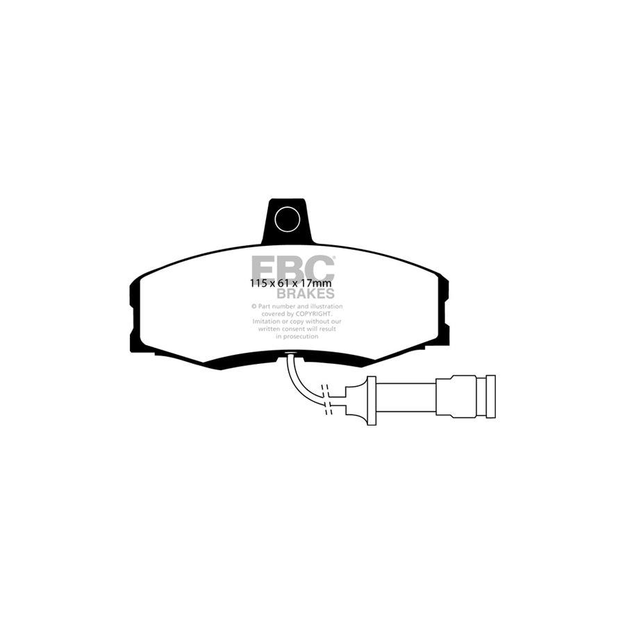 EBC PDKF777 Ford Sierra Ultimax Front Brake Pad & Plain Disc Kit 2 | ML Performance UK Car Parts