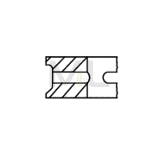 MAHLE ORIGINAL 205 24 N0 Piston Ring Kit Cyl.Bore: 75,0mm | ML Performance Car Parts