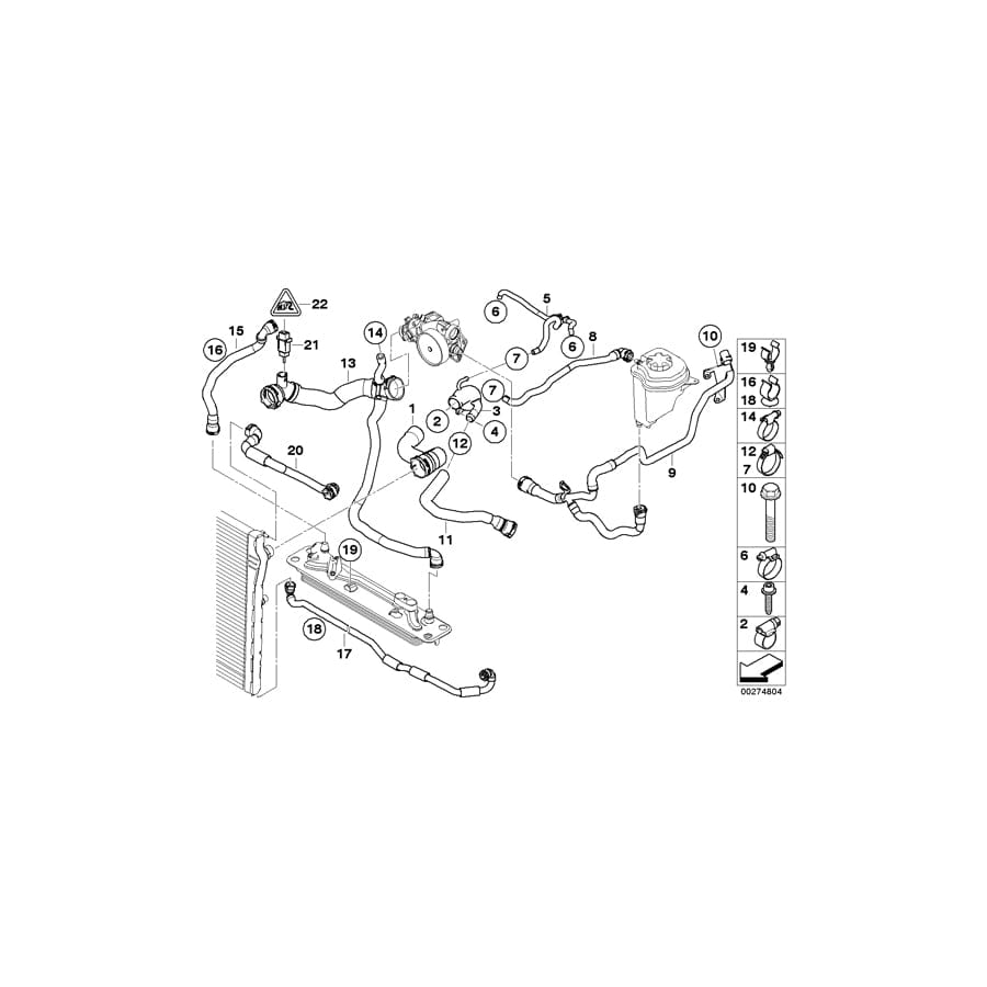 Genuine BMW 17127589727 E70 E71 Feed Pipe (Inc. X5 M & X6 M) | ML Performance UK Car Parts