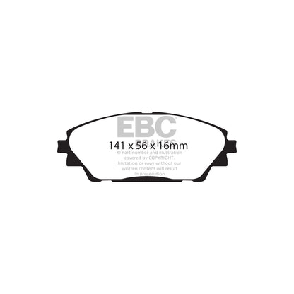 EBC DP22185 Mazda Greenstuff Front Brake Pads - ATE Caliper (Inc. Mazda 3, CX-3, CX-30) 2 | ML Performance UK Car Parts
