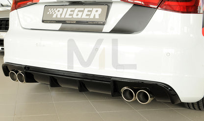 Rieger 00088172 Audi 8V S3 Rear Diffuser 2 | ML Performance UK Car Parts