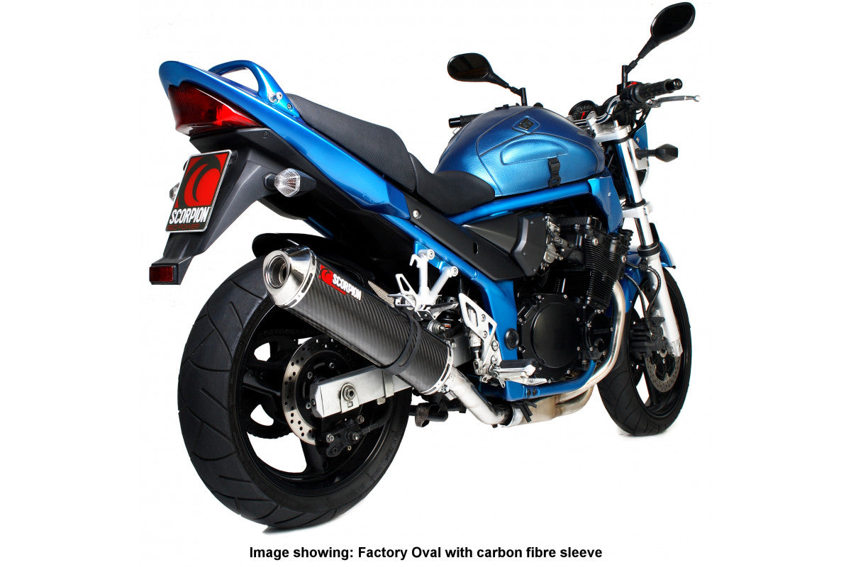 Scorpion ESI67SEM Suzuki Factory Round Slip-On - Polished Stainless Steel Sleeve (GSF600 Bandit / GSF650 Bandit) | ML Performance UK UK
