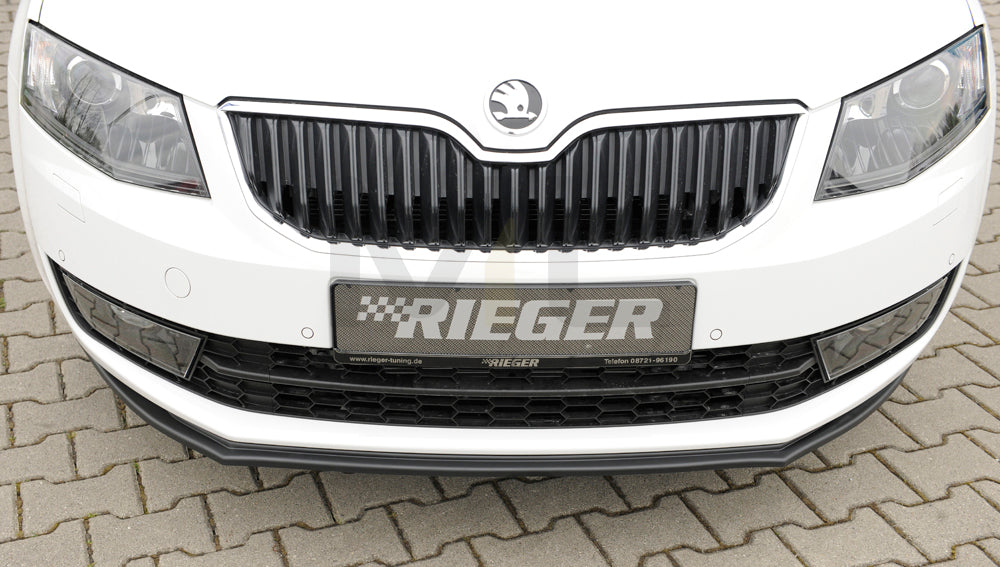 Rieger 00079017 Skoda 5E Octavia Front Splitter 3 | ML Performance UK Car Parts