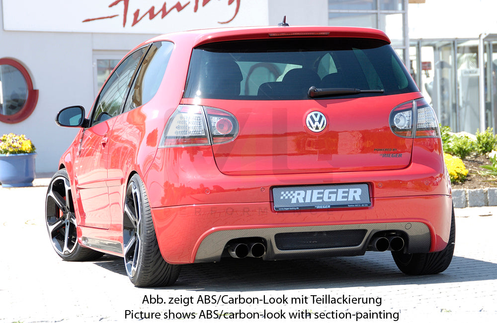 Rieger 00059408 VW Mk5 Golf Rear Diffuser 4 | ML Performance UK Car Parts