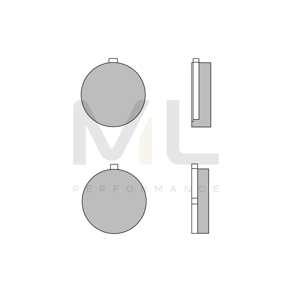 Brembo Carbon Ceramic, Road 07Su0526 Brake Pad Set Front And Rear | ML Performance Car Parts