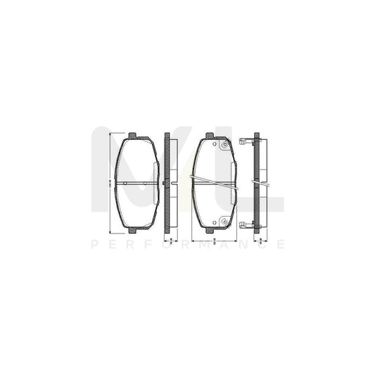 Bosch 0986Tb2460 Brake Pad Set Excl. Wear Warning Contact, With Accessories  | ML Performance Car Parts