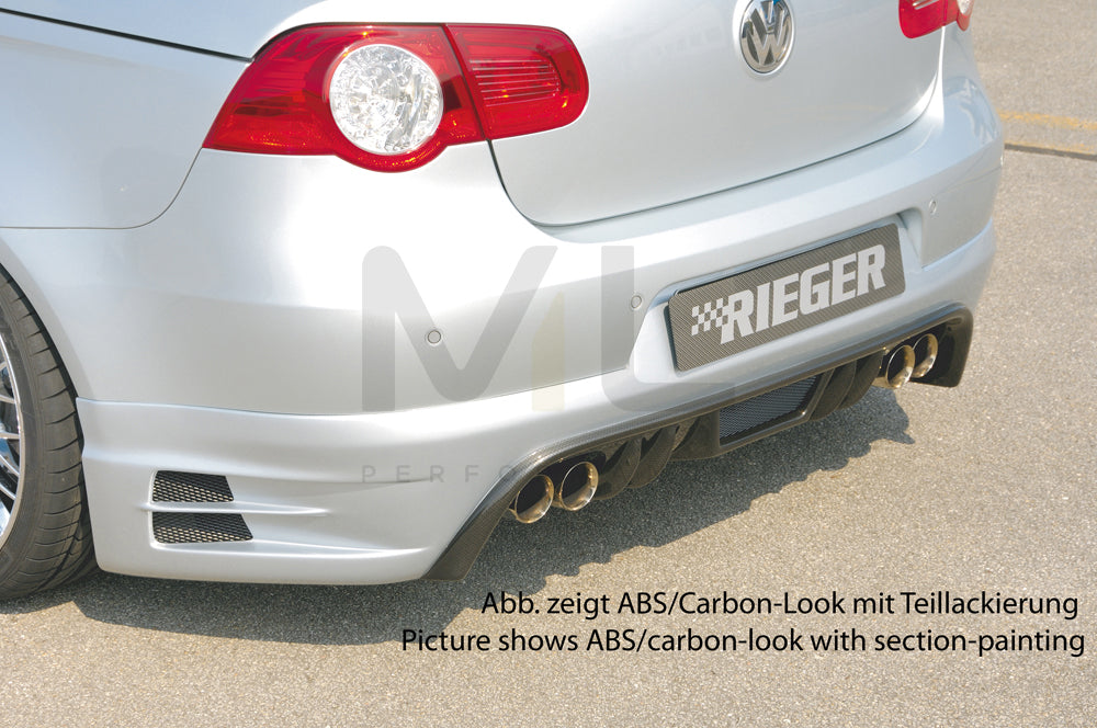 Rieger 00059429 VW 1F Eos Rear Diffuser 1 | ML Performance UK Car Parts