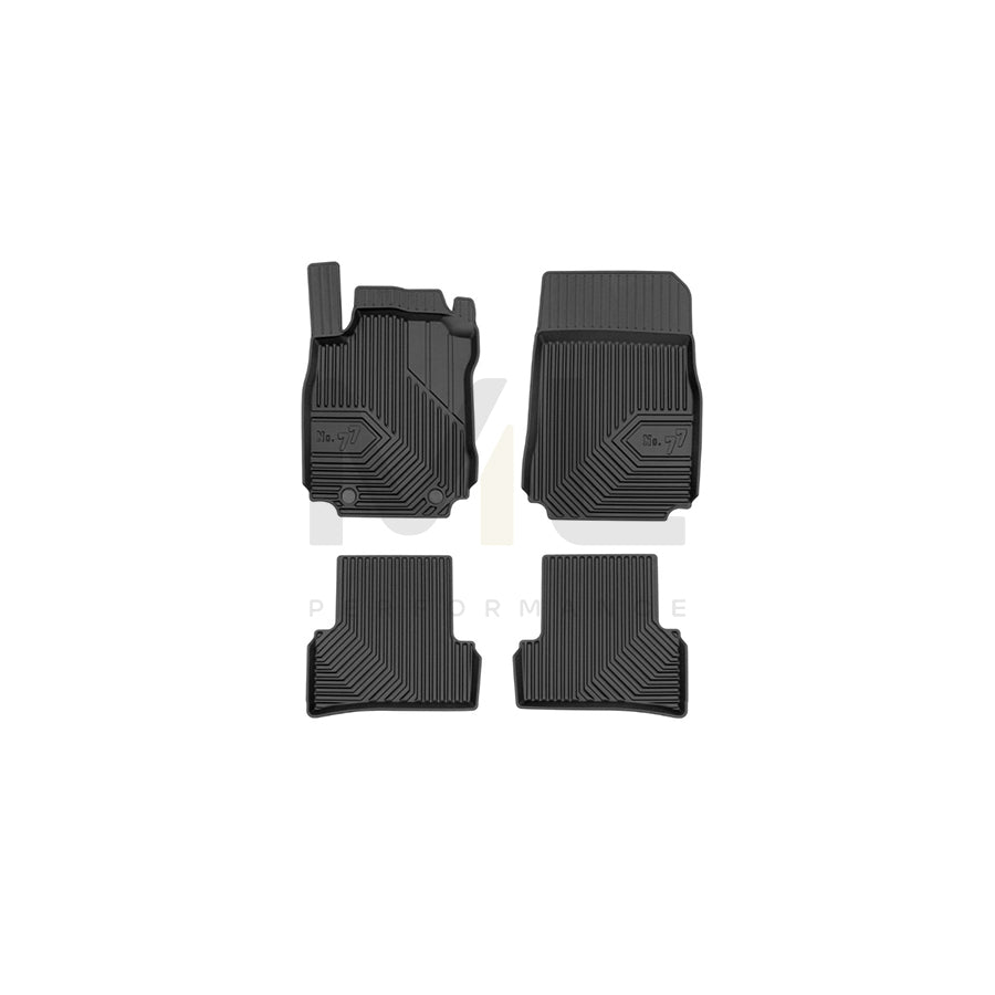 FROGUM Tailored, No.77 77426122 Floor mat set for RENAULT Modus / Grand Modus (F, JP) Elastomer, Front and Rear, Quantity: 4, Black | ML Performance Car Parts