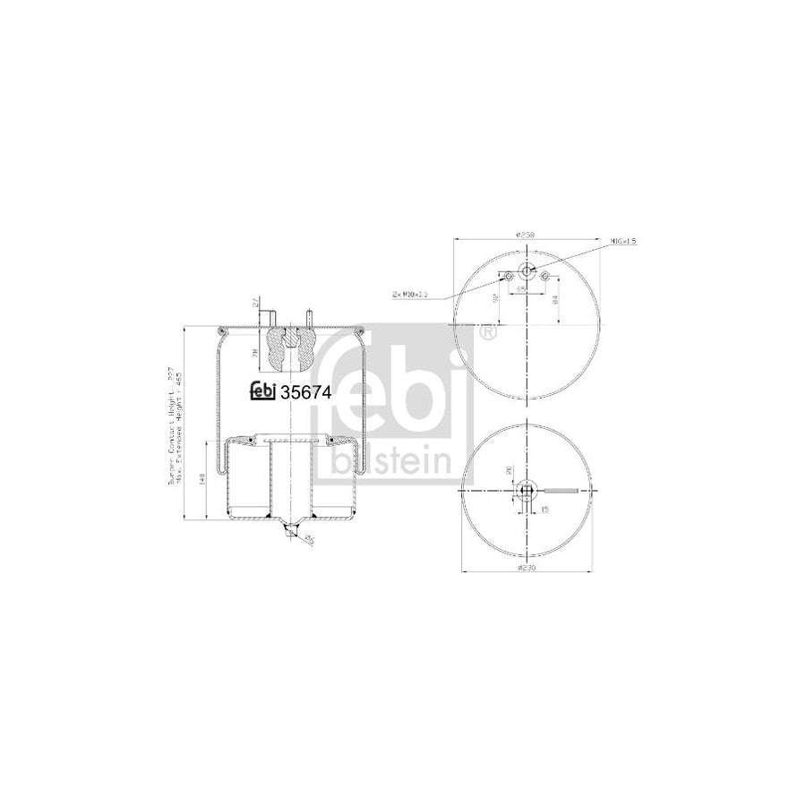 Febi Bilstein 35674 Boot, Air Suspension