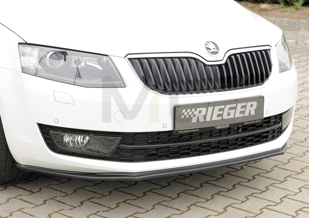 Rieger 00079017 Skoda 5E Octavia Front Splitter 4 | ML Performance UK Car Parts