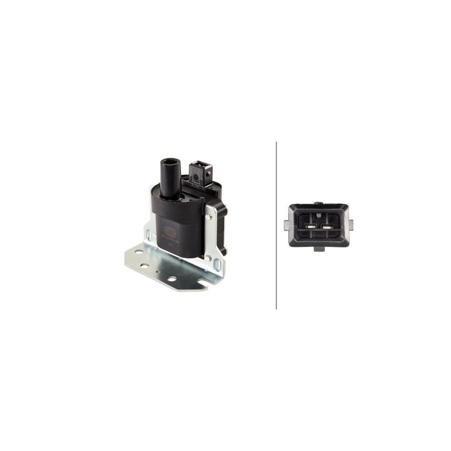 HELLA 5DA 358 057-051 Zündspule 12V 2-polig - Hochwertige Verteilerzündspule Für Zuverlässigen Motorbetrieb