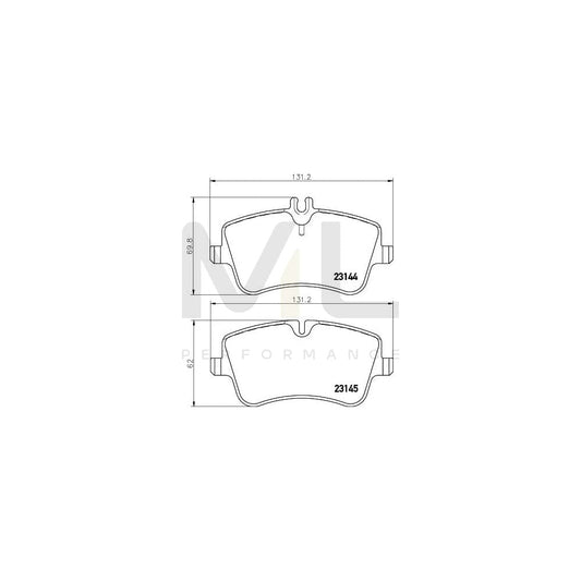 Hella 8DB 355 018-351 Brake Pad Set Prepared For Wear Indicator, With Brake Caliper Screws, With Accessories | ML Performance Car Parts