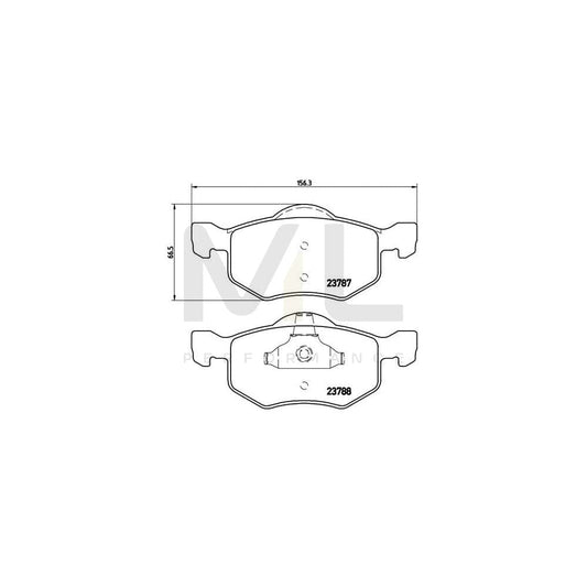 Brembo P 24 056 Brake Pad Set Excl. Wear Warning Contact | ML Performance Car Parts