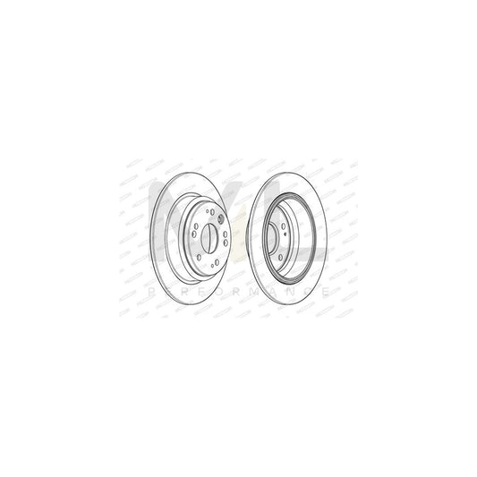 FERODO PREMIER DDF1894C Brake Disc Solid, Coated, without accessories | ML Performance Car Parts