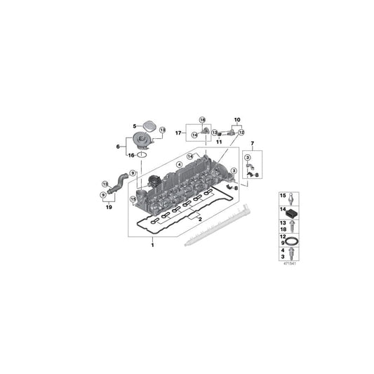 Genuine BMW 11127804048 E91 E92 E90 Oil Filler Neck (Inc. 325d, 330d & 330xd) | ML Performance UK Car Parts
