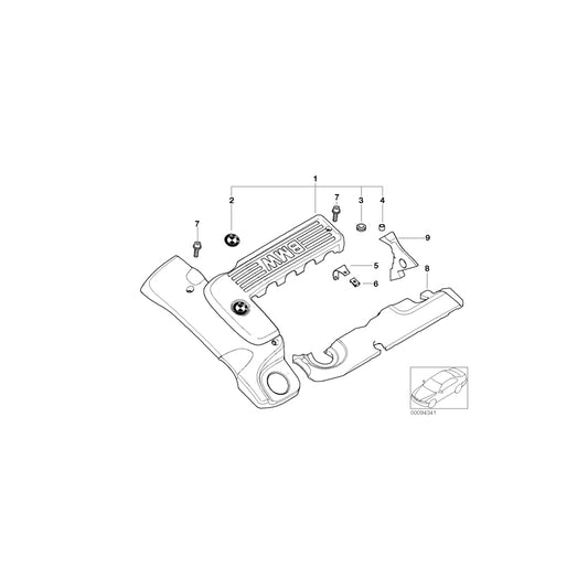 Genuine BMW 11147789283 E38 E46 E53 Cover (Inc. 730d, 330d & 525d) | ML Performance UK Car Parts