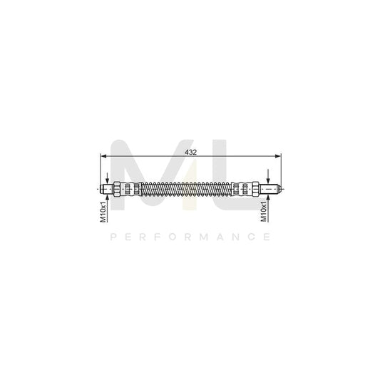 BOSCH 1 987 476 584 Brake Hose 395mm | ML Performance Car Parts