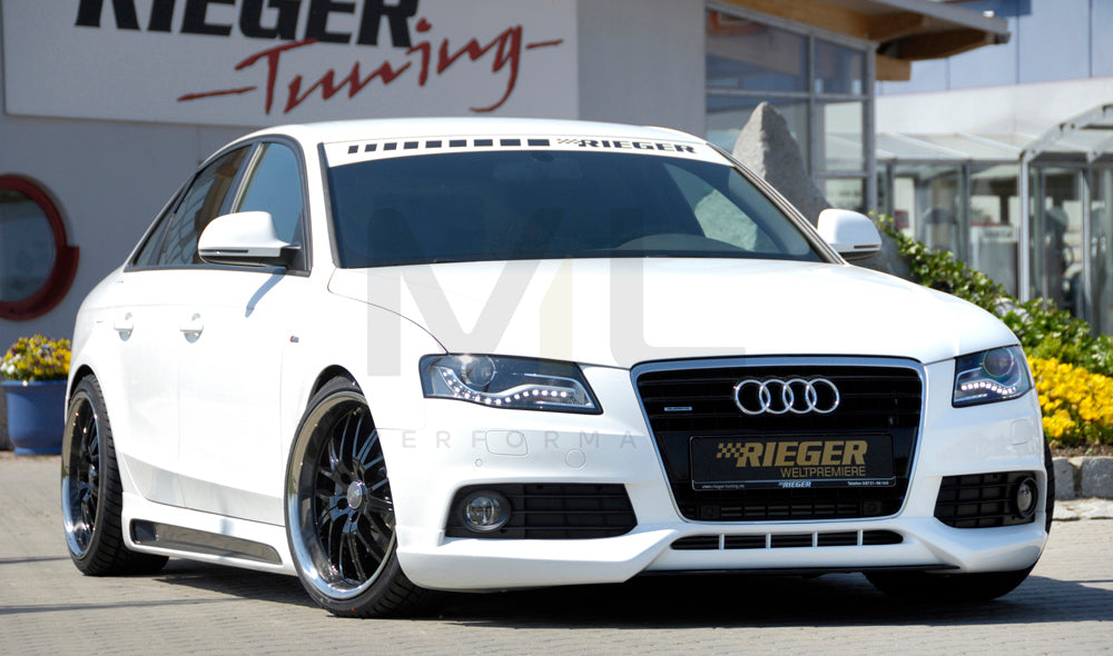 Rieger 00055501 Audi B8 B81 A4 Front Splitter 9 | ML Performance UK Car Parts
