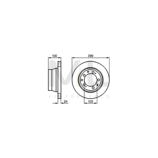 BOSCH 0 986 478 419 Brake Disc Internally Vented, Vented, Oiled, High-carbon | ML Performance Car Parts