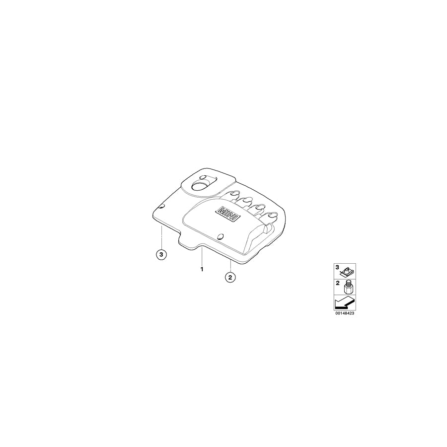 Genuine BMW 11147795275 R50 Sound Protection Cap (Inc. One D) | ML Performance UK Car Parts