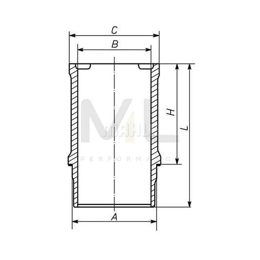 MAHLE ORIGINAL 021 WN 29 01 Cylinder Sleeve 86,0mm | ML Performance Car Parts