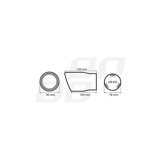 Amio Mt 007 01307 Exhaust Tip