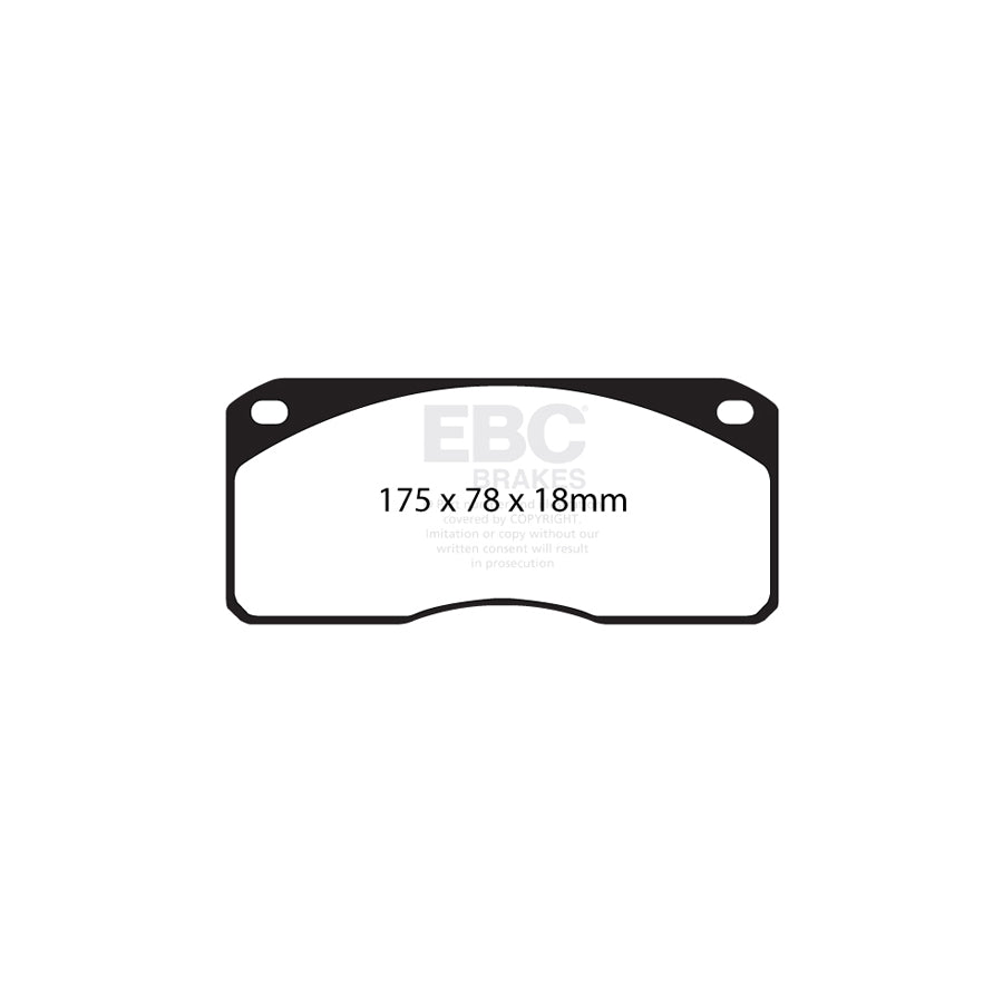 EBC DP4070R Yellowstuff Street and Track Brake Pads 2 | ML Performance UK Car Parts